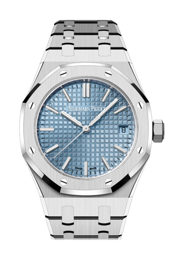 Audemars Piguet Royal Oak 37 Light Blue Dial Stainless steel Watch