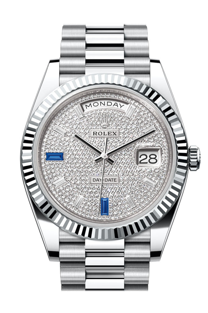 Rolex day date 40 diamond bezel hotsell