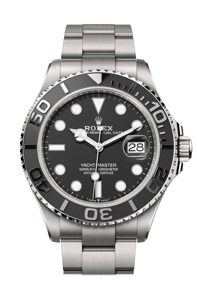 Rolex Yacht Master 42 Black Dial 18K Yellow Gold Men s Watch 226658 226658 0001 WatchGuyNYC