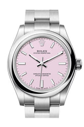 Rolex Oyster Perpetual 31 Candy Pink Dial Smooth Bezel Watch 277200