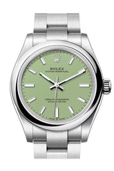 Rolex Oyster Perpetual 31 Pistachio Green Dial Smooth Bezel Watch 277200