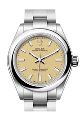 Rolex Oyster Perpetual 28 Beige Dial Smooth Bezel Watch 276200