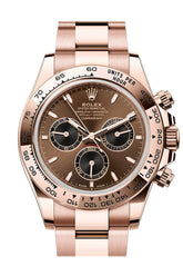 Rolex Daytona 40 Chocolate Dial Tachymetric Scale Bezel Rose Gold Watch 126505