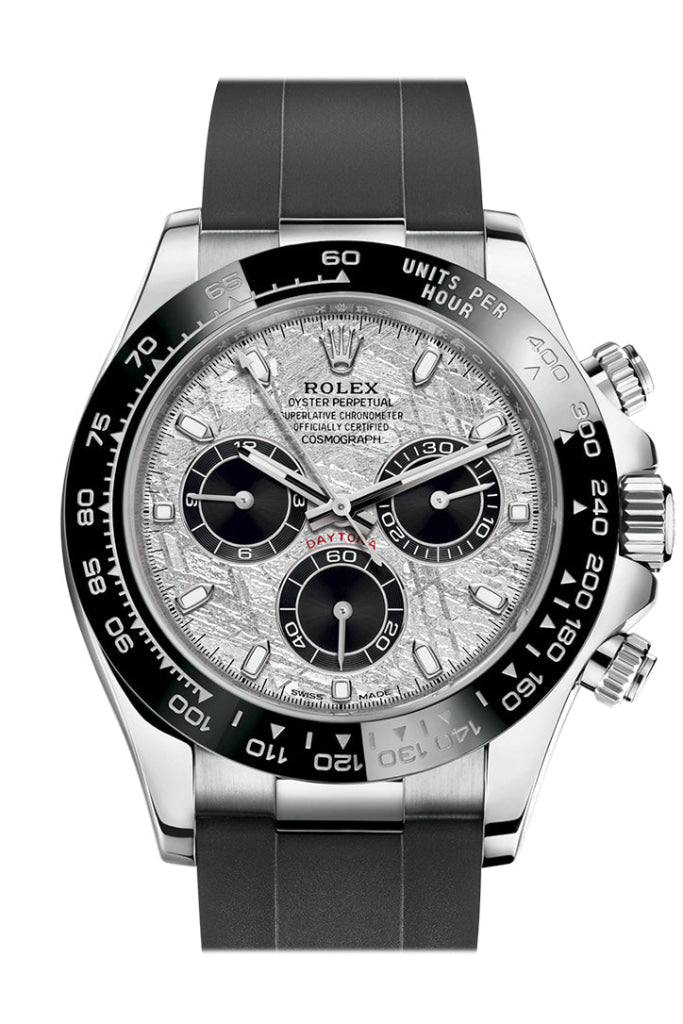 Rolex Cosmograph Daytona Meteorite Dial White Gold Oysterflex