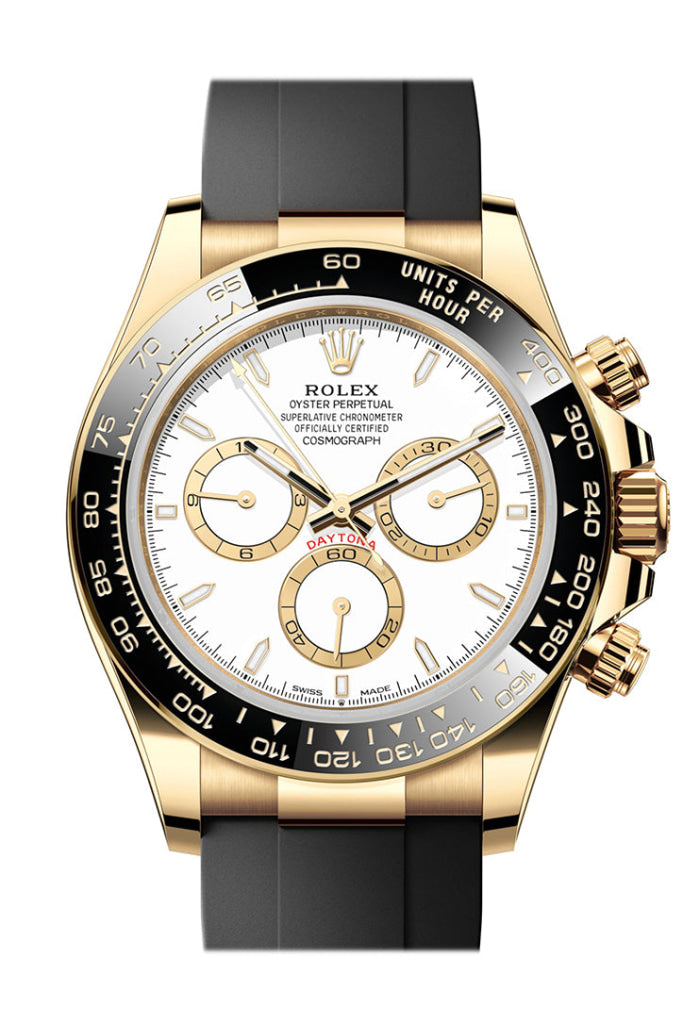 Rolex Daytona 40 White Dial Yellow Gold Mens Watch 126518LN WatchGuyNYC
