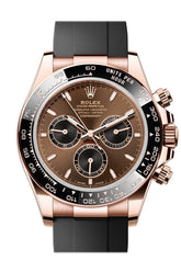 Rolex Daytona 40 Chocolate Black Dial Gold Watch 126515LN