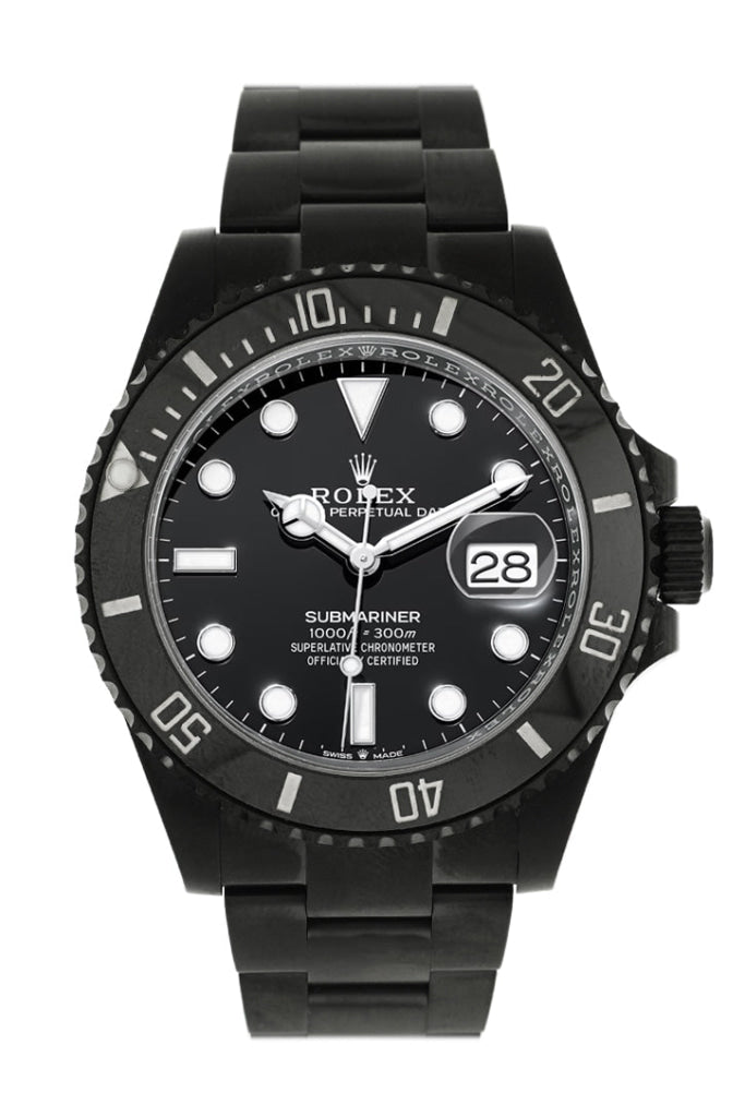 Rolex Black-PVD Submariner 41 Chronometer Black Boc Coating Watch