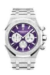 Audemars Piguet Royal Oak 41Mm Frosted Gold Plum Purple Watch 26331Bc.gg.1224Bc.01 Dcm