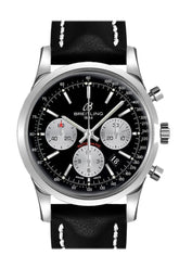 Breitling Transocean Chronograph Mens Watch Ab015212/bf26-435X Black
