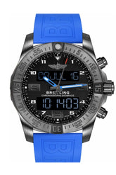 Breitling Exospace B55 Blue Rubber Mens Watch Vb5510H2-Be45