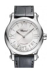 Chopard Happy Sport 36Mm Automatic Stainless Steel And Diamonds Watch 278559-3001 White