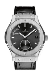 Hublot Classic Fusion 45Mm Black Sunray Dial Titanium Mens Watch 516.nx.1470.lr.1104