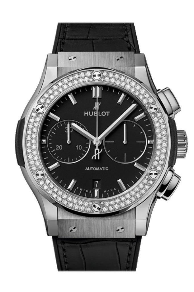 Hublot Classic Fusion 45mm Black Dial Chronograph Titanium