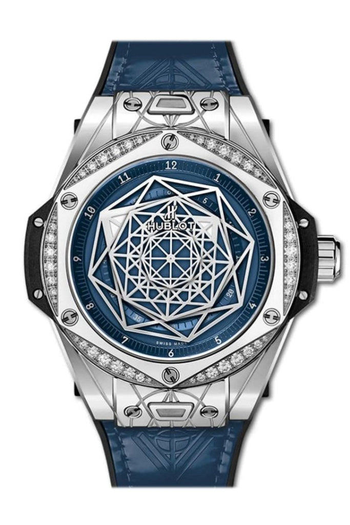 Hublot Big Bang One Click Sang Bleu Steel Blue Diamonds 39mm