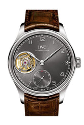 Iwc Portuguese Tourbillon Hand Wound White Gold Mens Watch Iw546301