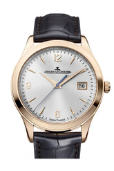 Jaeger Jlc Master Control Brown Croc Silver Dial 1542520 Watch