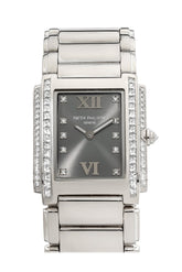 Patek Philippe Twenty Four Gray Dial 30Mm Ladies Watch 4910/20G-010
