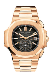 Patek Philippe Nautilus Rose Gold Black Graident Dial Mens Watch 5980/1R-001