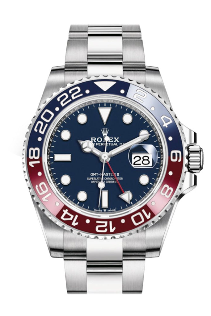 Rolex GMT-Master II Blue Dial White Gold Men's Watch 126719BLRO
