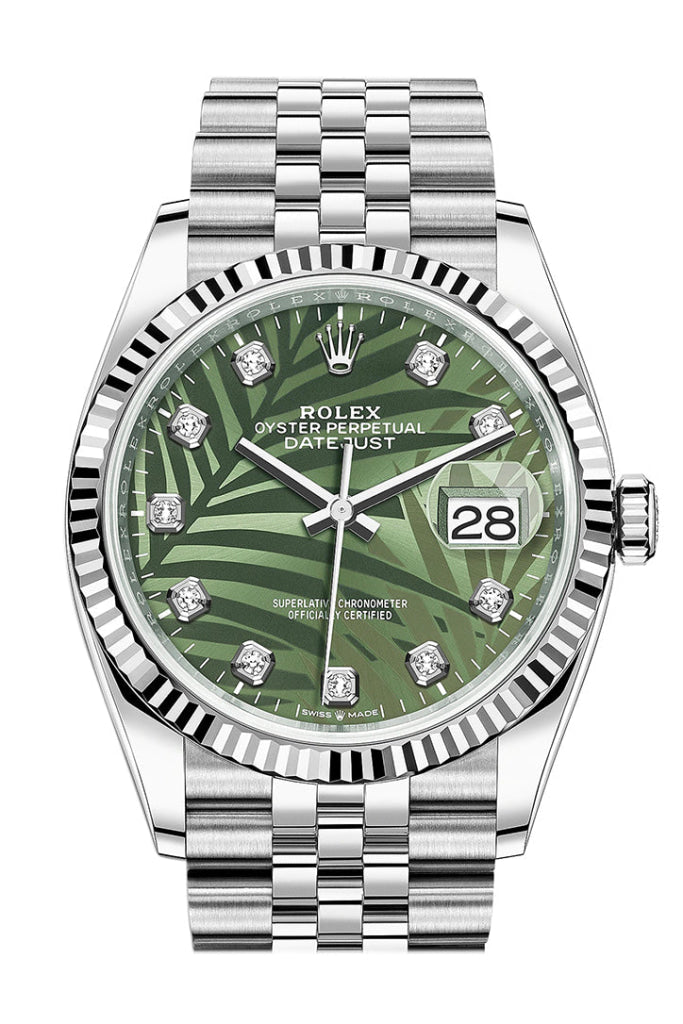 Rolex datejust 36 green dial cheap