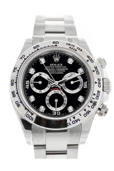 Daytona white gold black dial sale