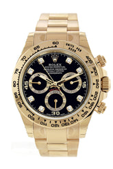 Rolex Cosmograph Daytona Black Diamond Dial Automatic Men's Watch 116508