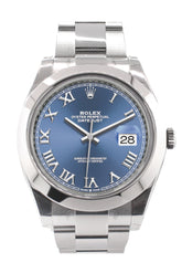 Rolex Datejust 41 Blue Roman Dial Automatic Men’s Watch 126300