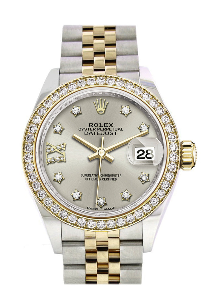 Rolex Datejust 28 Silver Star Diamond Bezel 279383RBR 279383