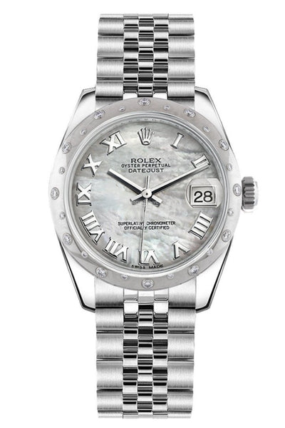 Rolex datejust 31mm mother of outlet pearl