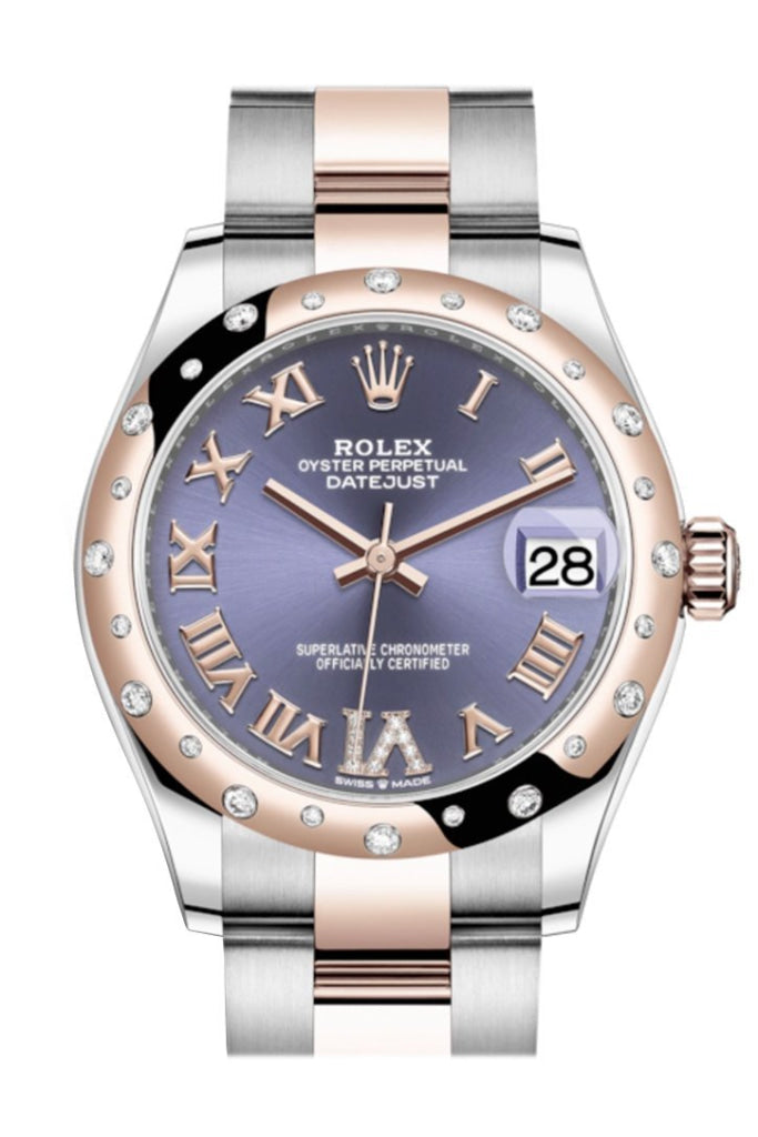 Rolex 278341RBR 278341 Datejust 31 Diamond Bezel Jubilee Rose Gold Two Tone Watch WatchGuyNYC