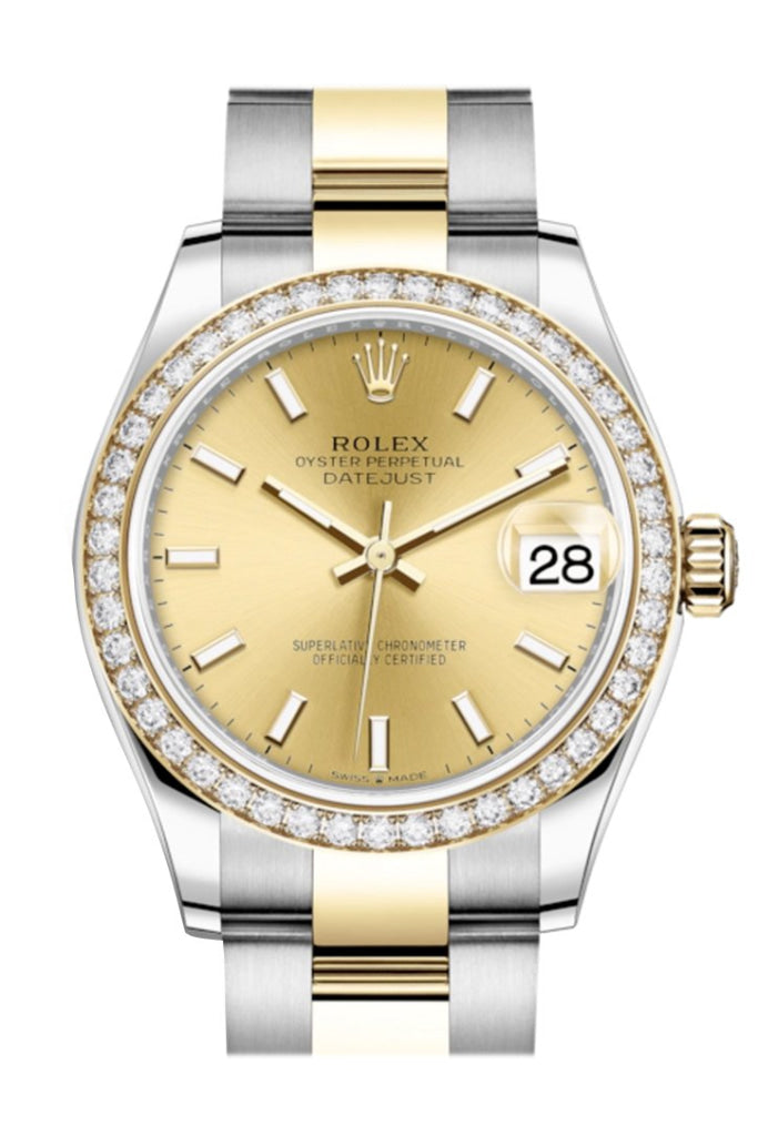 Rolex 278383RBR 278383 Datejust 31 Diamond Bezel Yellow Gold Two Tone Watch