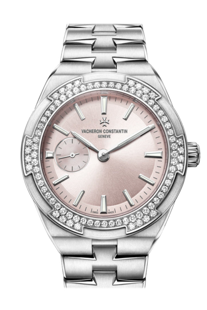 Vacheron Constantin Overseas Pink Diamond Bezel Women's Watch
