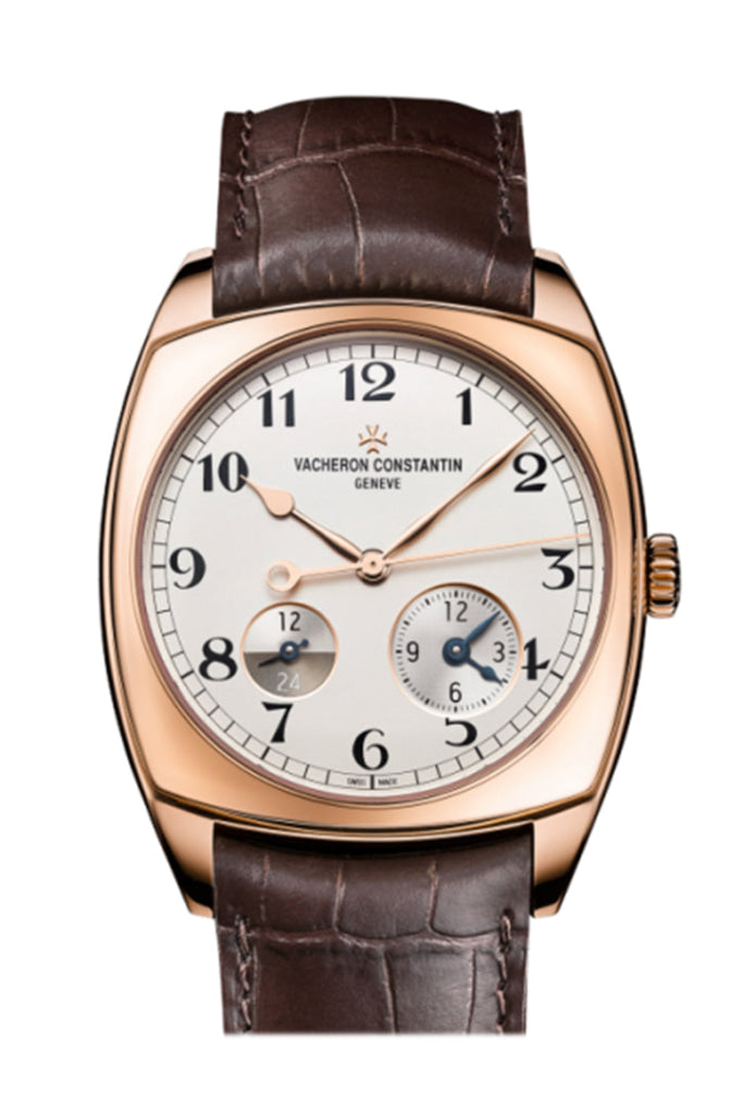 Vacheron Constantin Harmony Dual Time Men's Dark Brown Leather