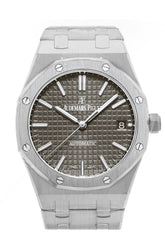Audemars Piguet Royal Oak 37Mm Grey Ruthenium Dial Automatic Watch 15450St.oo.1256St.02