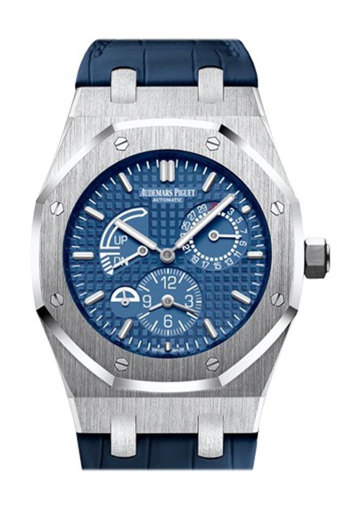 Audemars Piguet Royal Oak Blue Dial Dual Time Automatic Stainless steel Men s Watch 26124ST.OO.D018CR.01 WatchGuyNYC