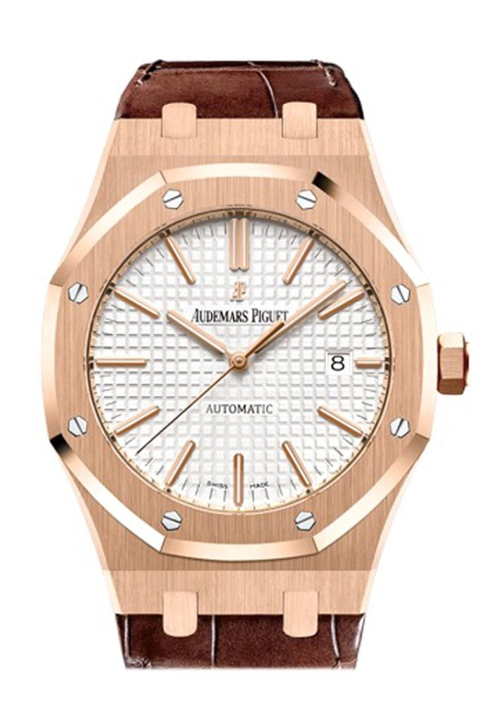 Audemars piguet royal shop oak 15400 leather strap