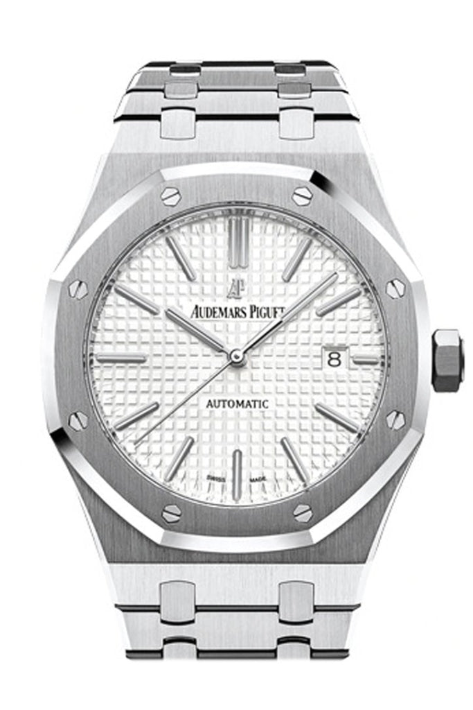 Audemars Piguet Royal Oak 41mm Silver Toned Dial Stainless Steel Bracelet Men s Watch 15400ST.OO.1220ST.02 DCM