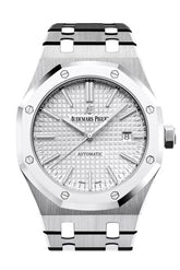 Audemars Piguet Royal Oak 41Mm Rhodium-Toned Dial Titanium Bracelet Mens Watch 15403Ip.oo.1220Ip.01