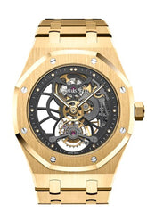 Audemars Piguet Royal Oak 41Mm Tourbillon Extra- Thin Slate Grey Skeleton Dial 18K Yellow Gold Mens