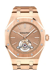 Audemars Piguet Royal Oak 41Mm Pink Gold-Toned Dial 18K Gold Mens Watch 26515Or.oo.1220Or.01