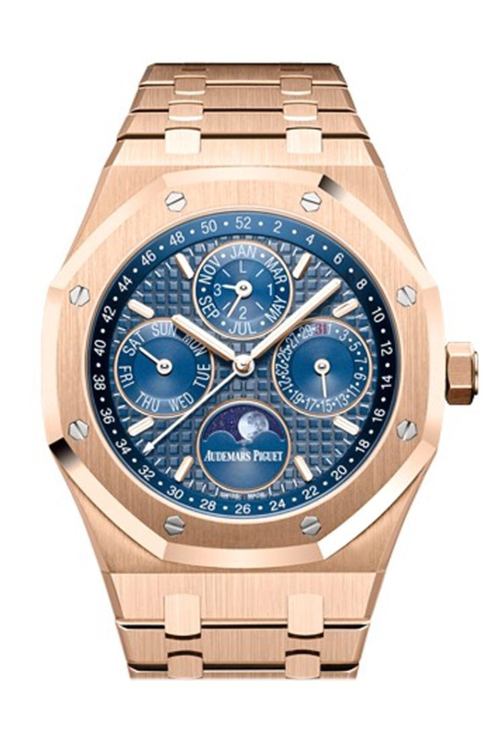 Audemars Piguet Royal Oak 41 Blue Dial 18K Rose Gold Men s Watch 26574OR.OO.1220OR.03 Eleven Eleven NY 11 11NY