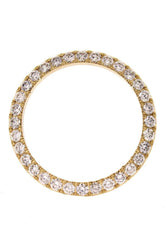 Custom Diamond Bezel Rolex Datejust Mens 36Mm 4Ct Solid 14K Yellow Gold / Si None Custom-Bezel