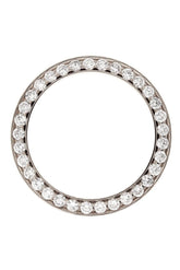 Custom Diamond Bezel Rolex Datejust Mens 36Mm 3.75Ct Solid 18K White Gold / Si None Custom-Bezel