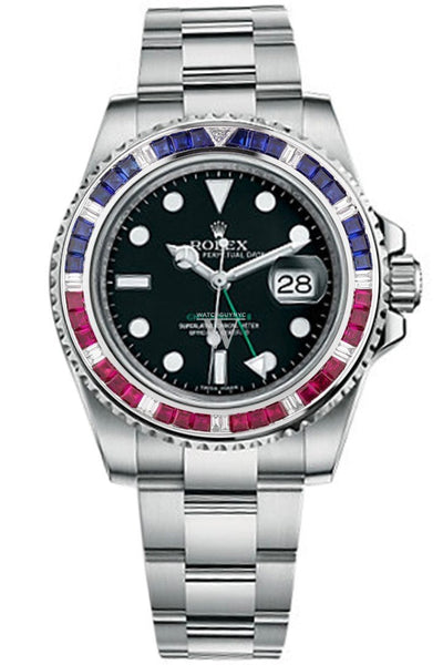 Rolex gmt diamond online bezel