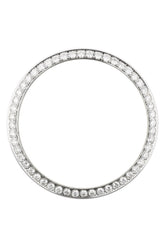 Custom Diamond Bezel Rolex Datejust 36Mm Ct Solid 14K White Gold / Si None Custom-Bezel