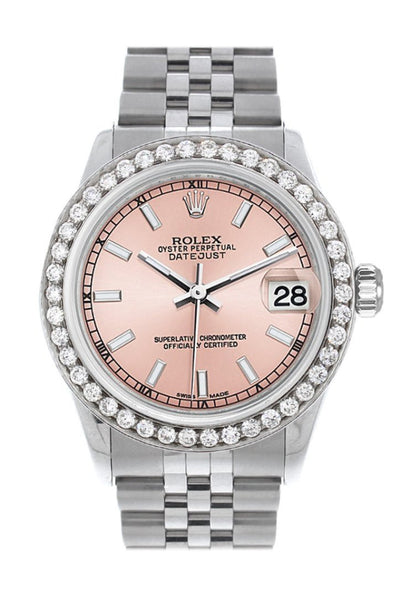 Ladies rolex datejust outlet pink face