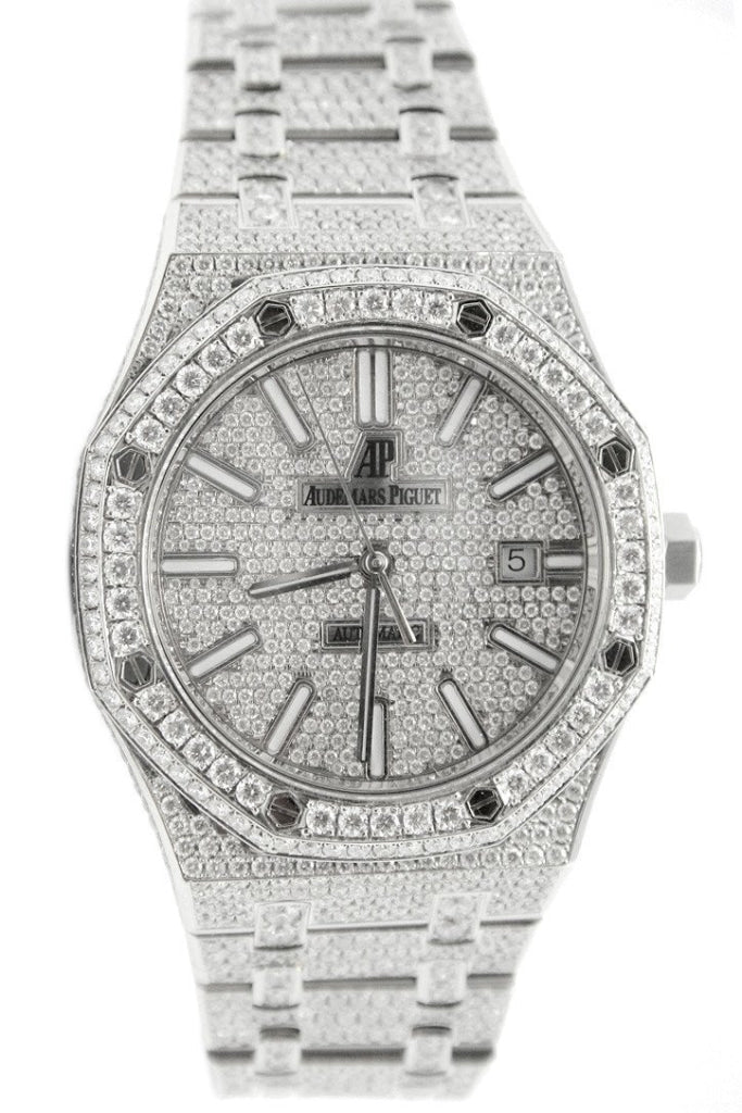 Audemars Piguet Custom Diamonds Watch 15400STOO1220ST01 WatchGuyNYC