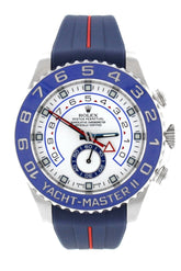 Rolex Yacht-Master Ii White Dial Stainless Steel Automatic Mens Watch 116680 Pre-Owned-Watches