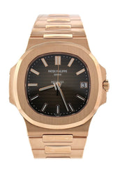 Patek Philippe Nautilus Brown Dial 18K Rose Gold Automatic Mens Watch 5711/1R-001