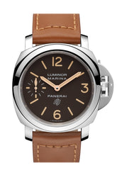 Panerai Luminor Marina Logo Acciaio 44Mm Brown Dial Mens Watch Pam00632